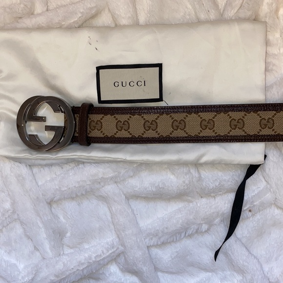 Gucci Supreme Canvas Double GG Belt With Dust Bag - Picture 6 of 17